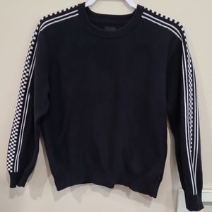 Vans Black and White Crew Neck Sweater